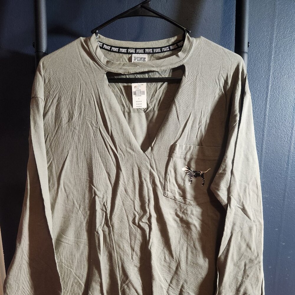Pink Victoria's Secret Long Sleeve Tee